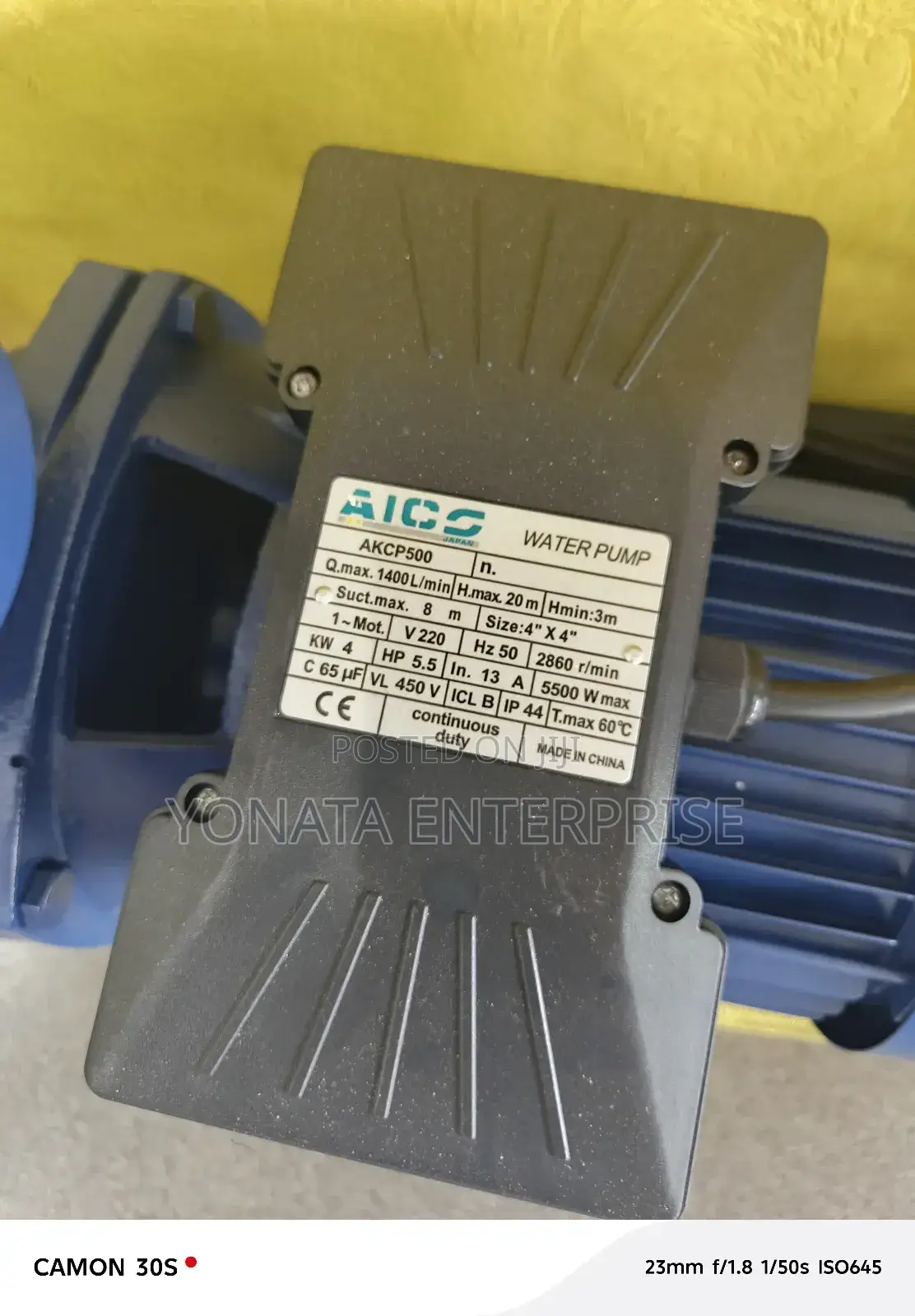 5.5hp Booster Pump 4"