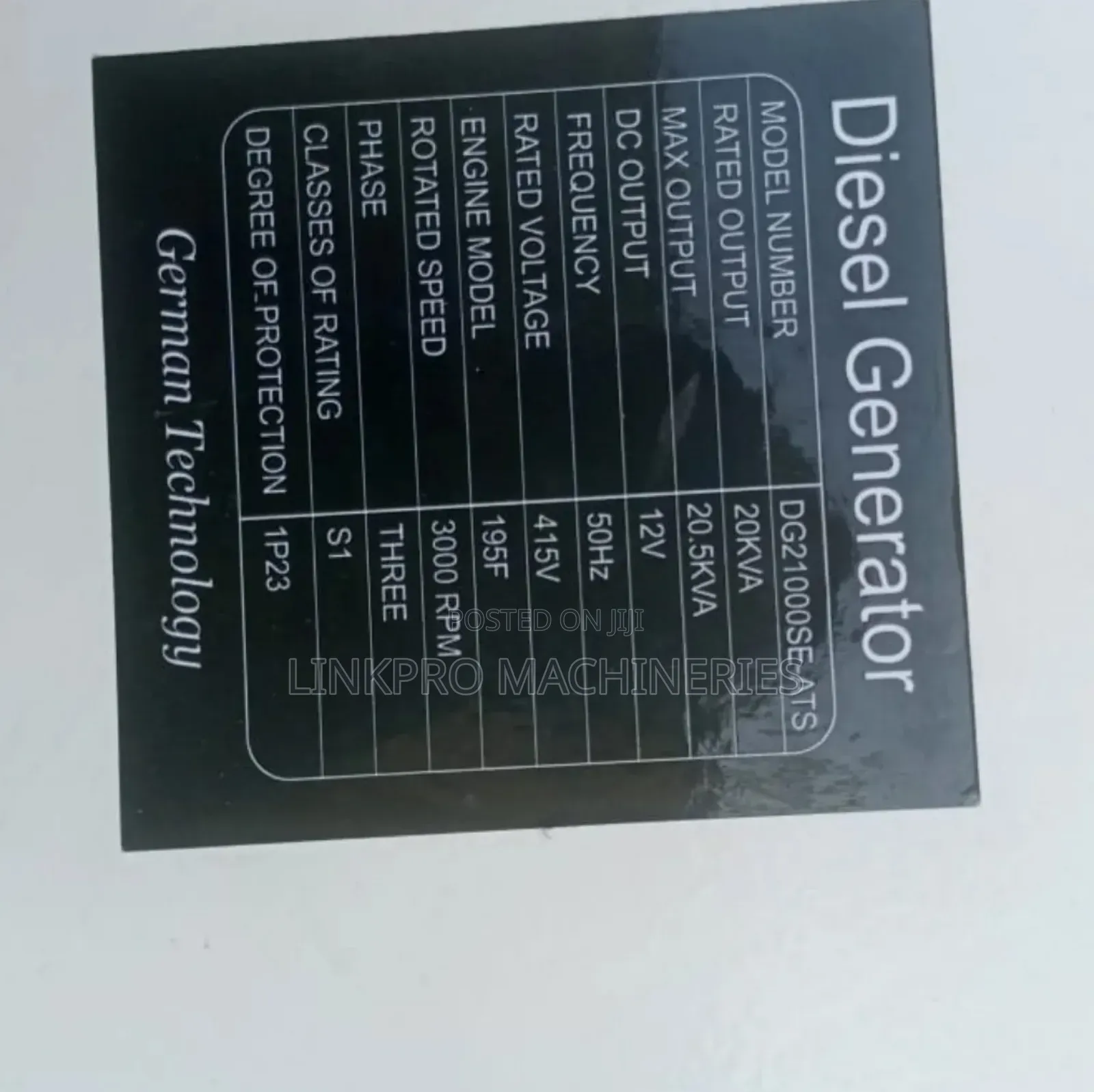 20kva Pulsar Diesel Generator