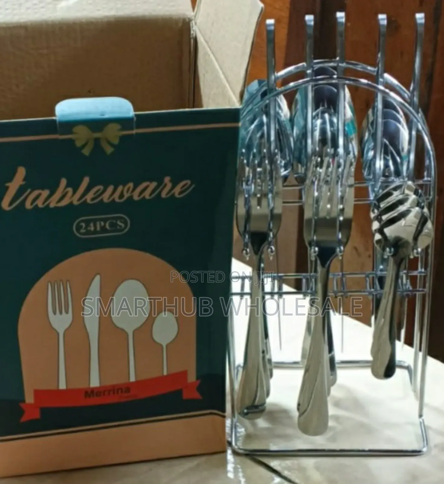 Cutlery Set - 24pcs Stainless Steel Tableware