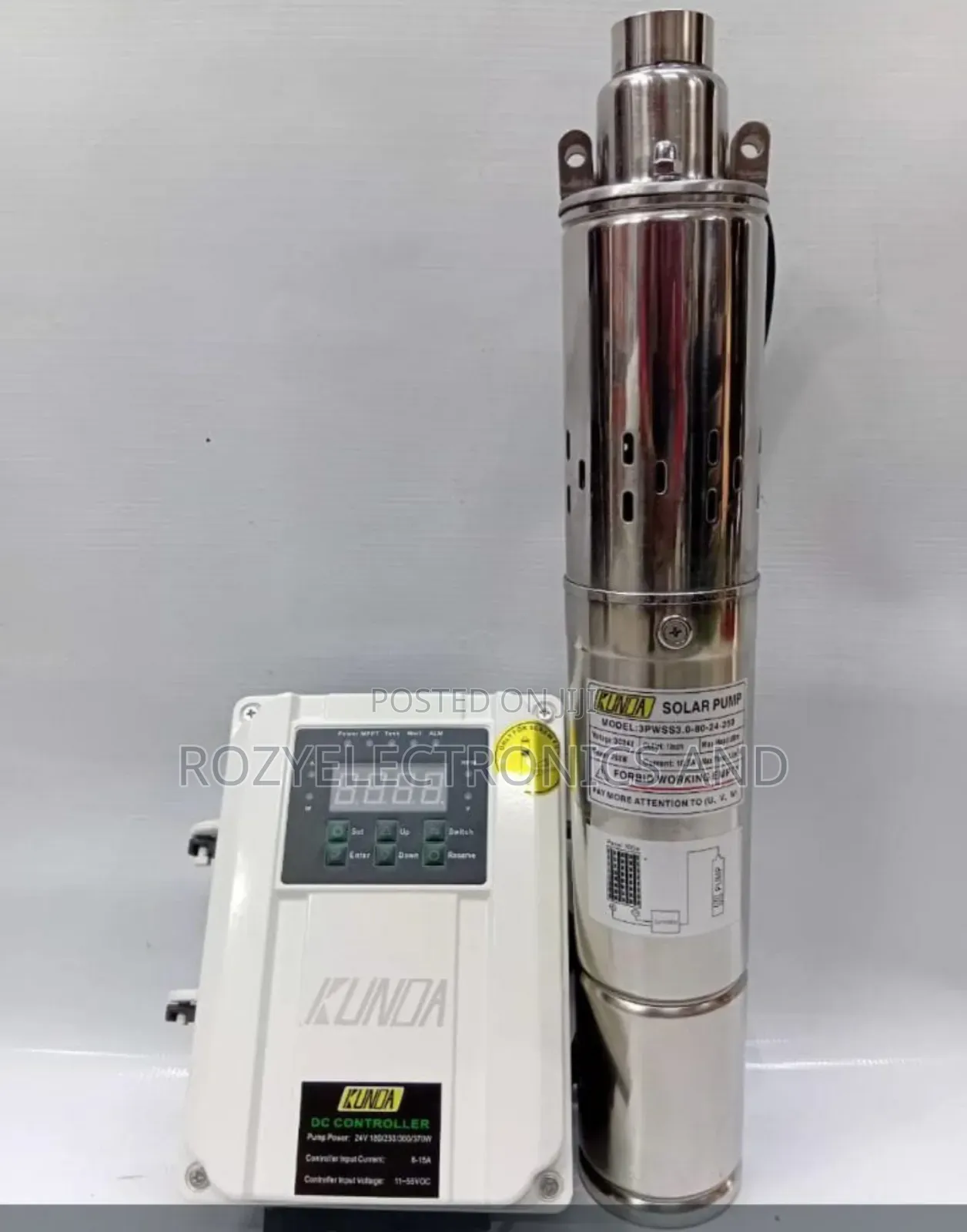 Kunda Solar Pump 250 Watts 80m Head