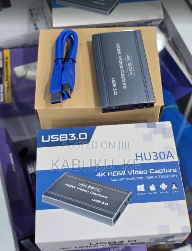 Fj-hu30a 4k/60hz Usb 3.0 Plug And Play Hdmi Video Capture Card