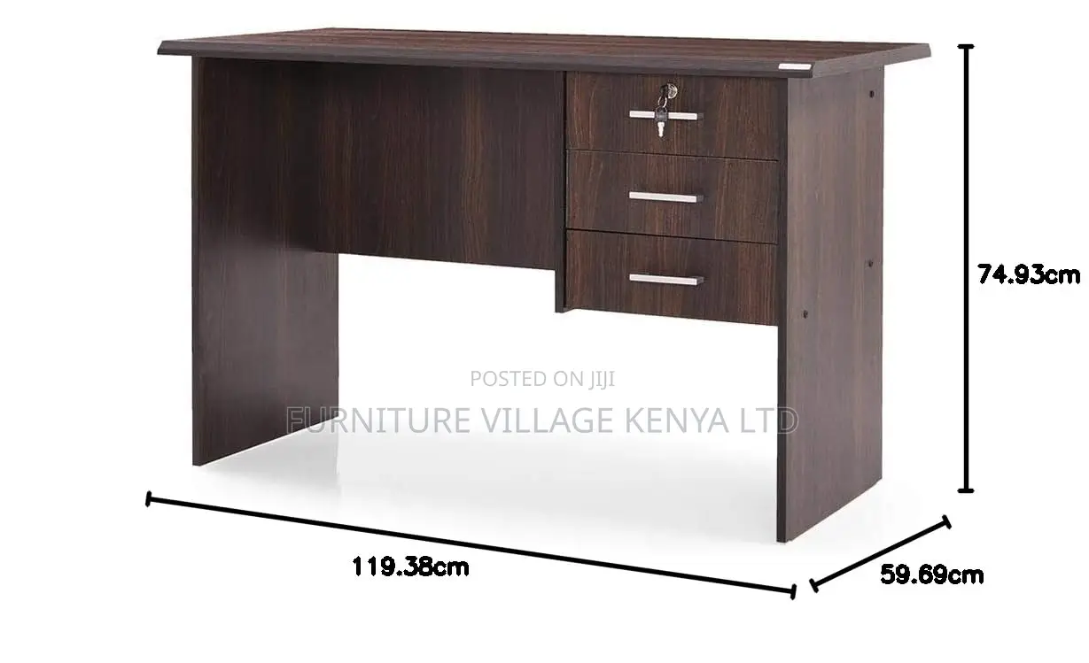 Office Desks: 1200mm Home Office Table With Drawers