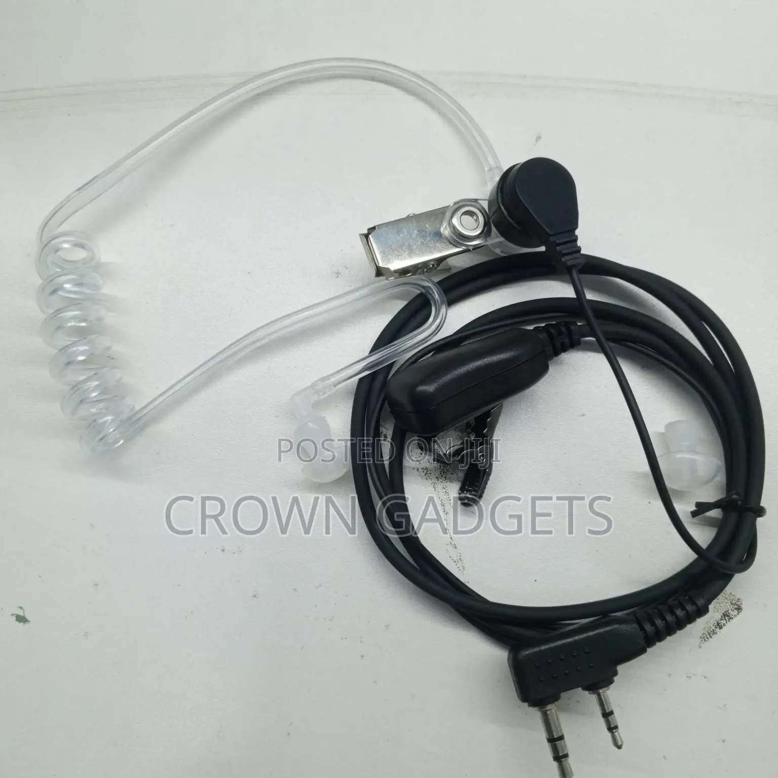 Covert Acoustic Tube Radio Earpiece for Security Use
