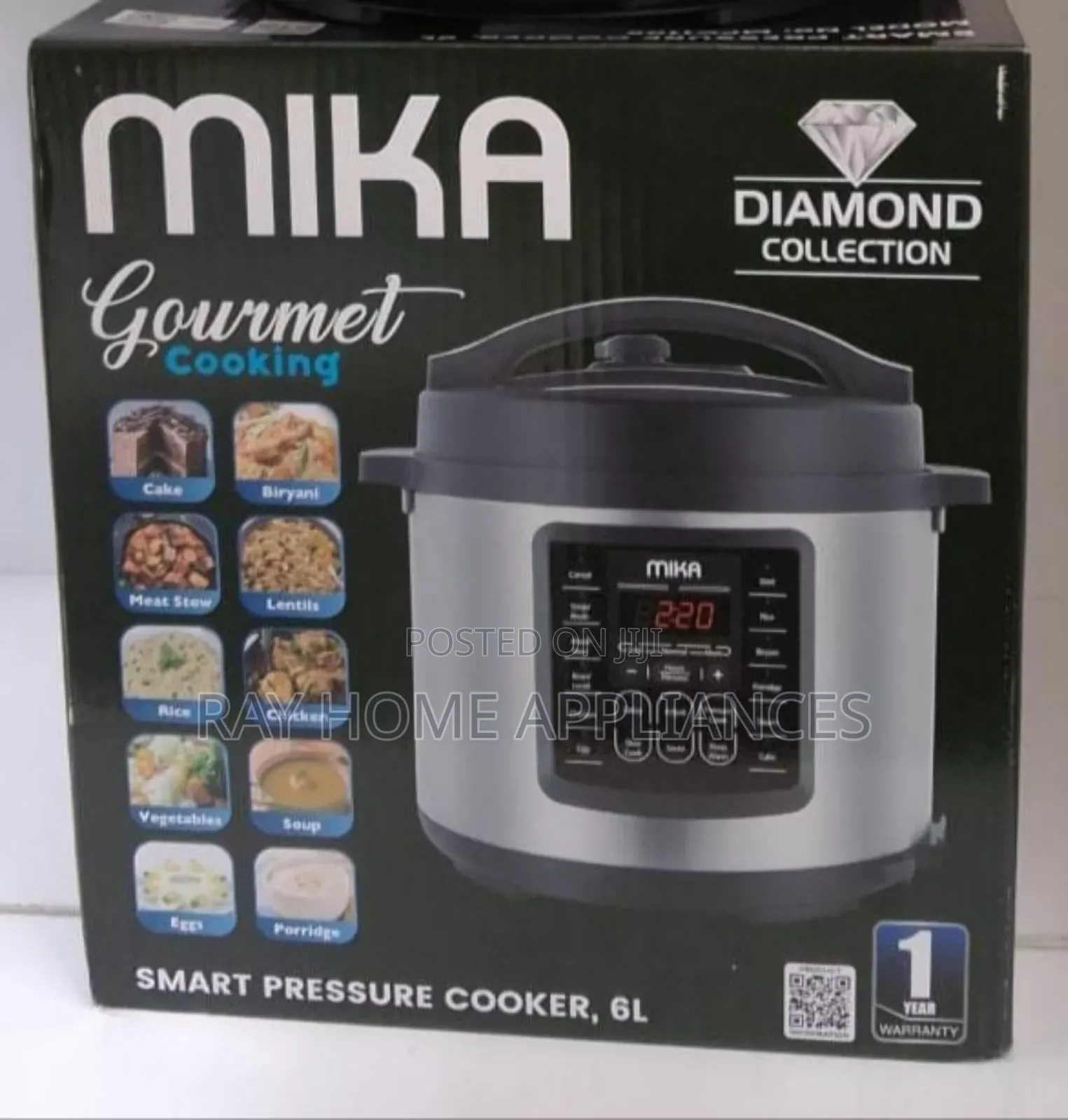 Mika Electric Pressure Cooker Stainless Pot