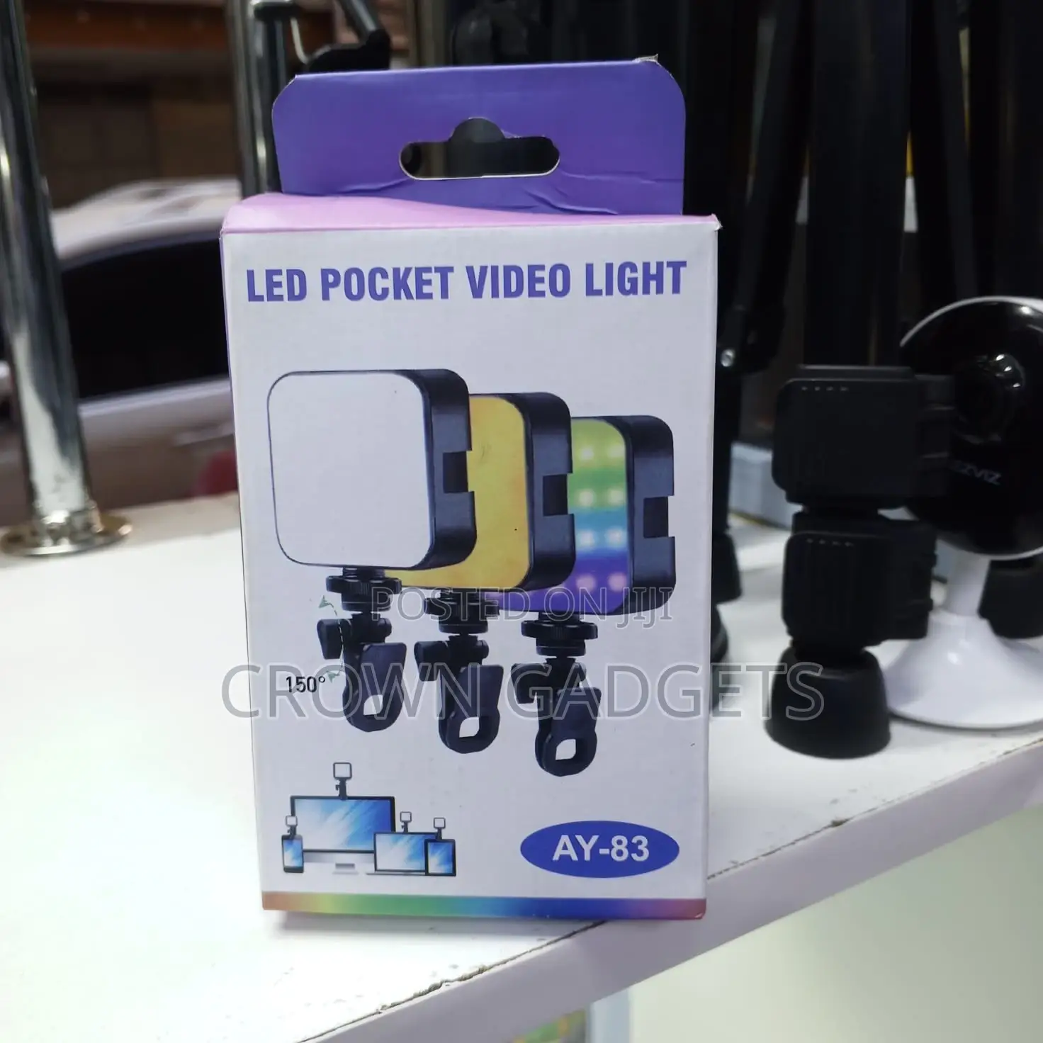 Ay-83 RGB Led Pocket Video Light for Photography Vlogging