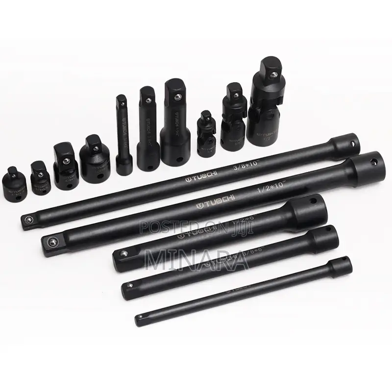 18 Pcs, Impact Wrench Socket Extensions Set, 1⁄2”, 3/8”,1/4”