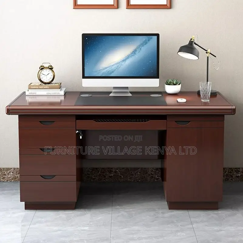 Executive Office Desk | 1.4m Mahogany Finish