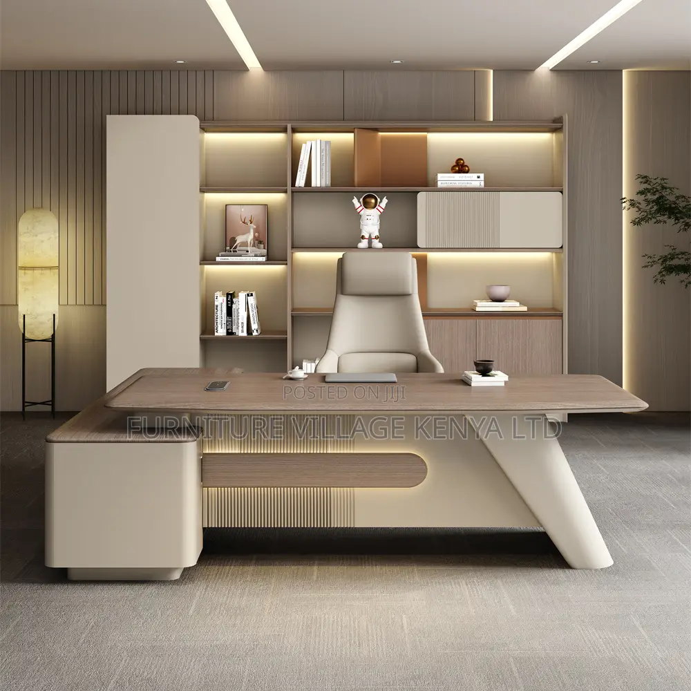 Executive Desks: 1800mm L-shaped Office Desk