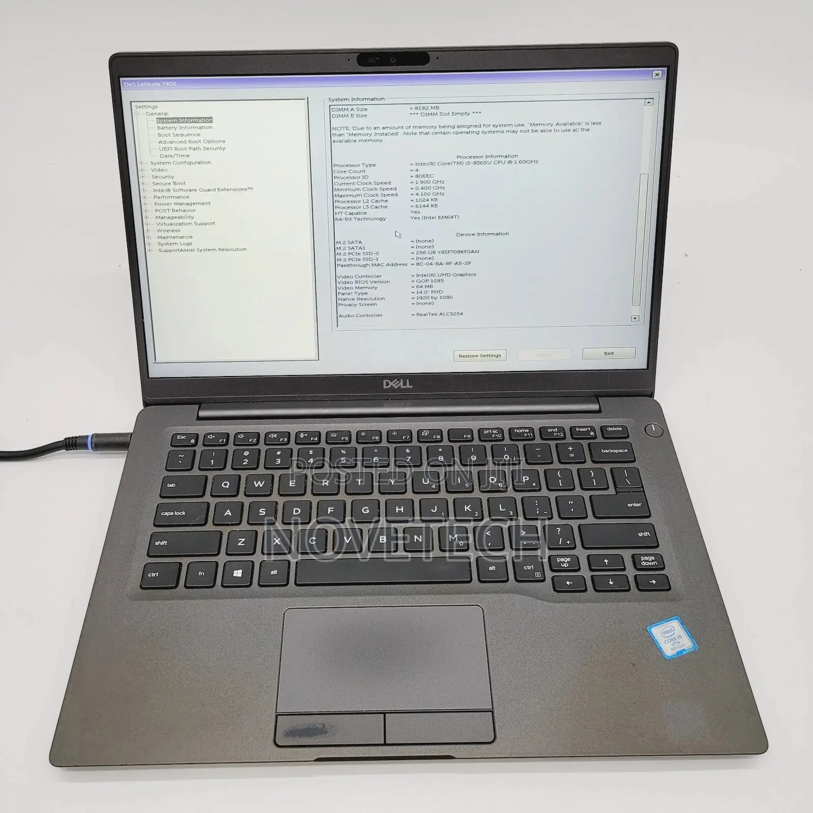 Laptop Dell Latitude 7400 16GB Intel Core i7 SSD 512GB