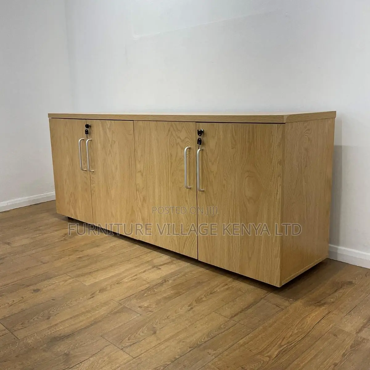 Office Cabinet; 4 Door Wooden Credenza Cabinet