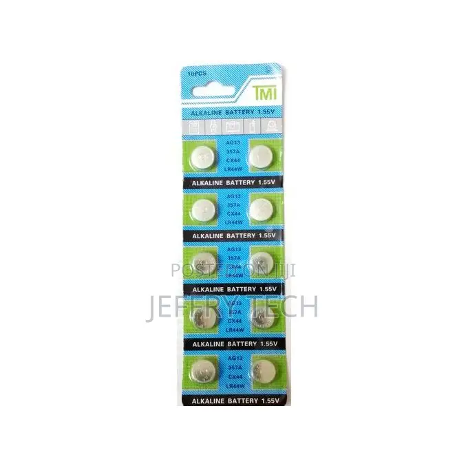 Tmi Lr44 Alkaline Battery - 1.55v - 10 Pieces