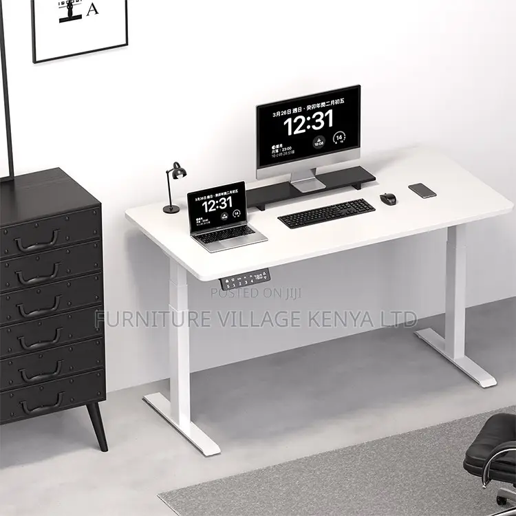 Office Desk; 160cm Height Adjustable Electric Standing Desk