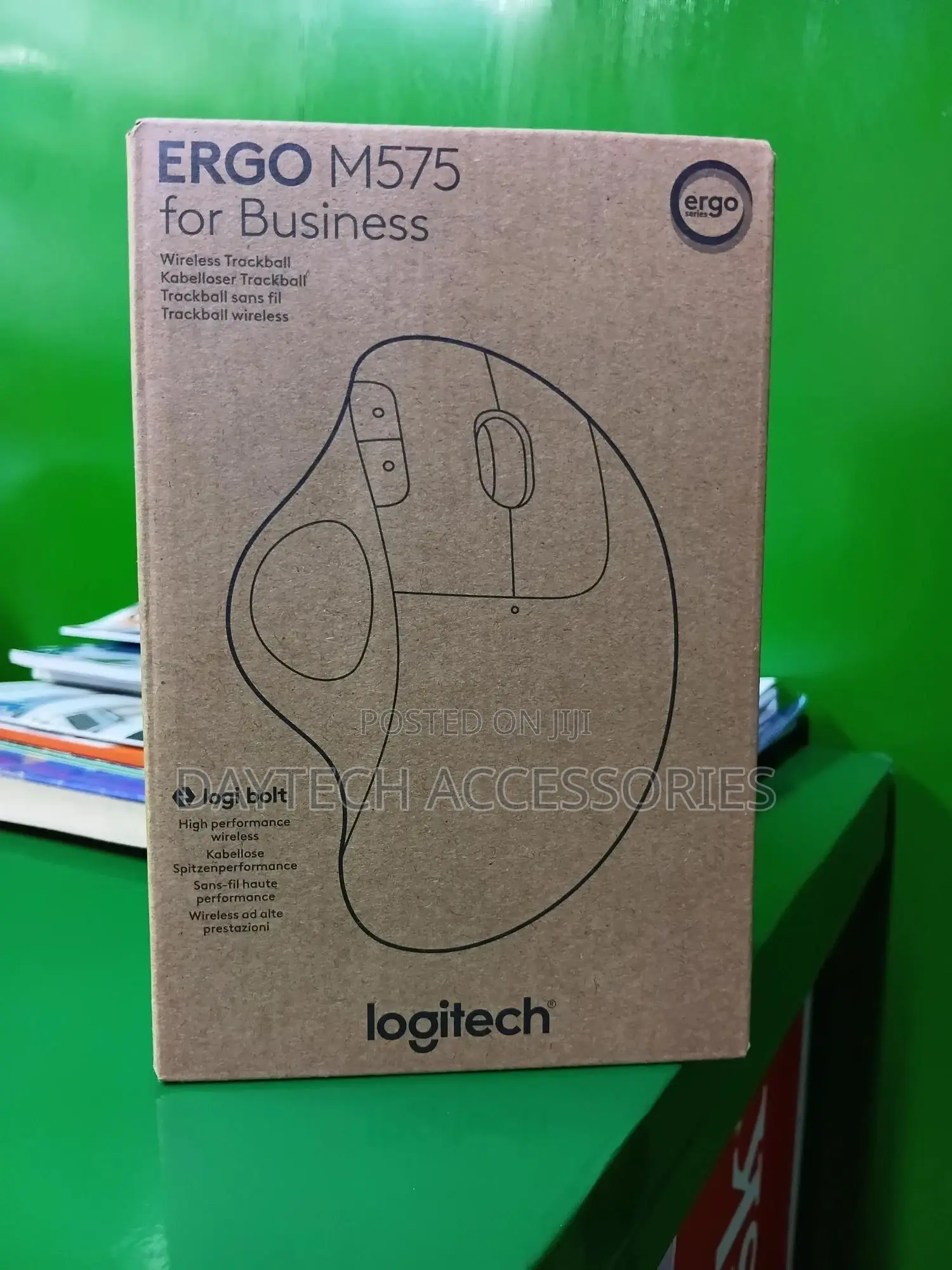 Logitech Ergo M575 Wireless Trackball Mouse (Black)