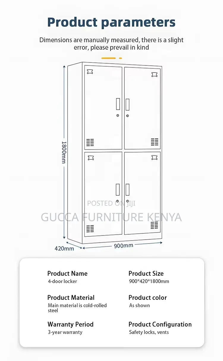 4-door Metallic Office Filling Cabinet