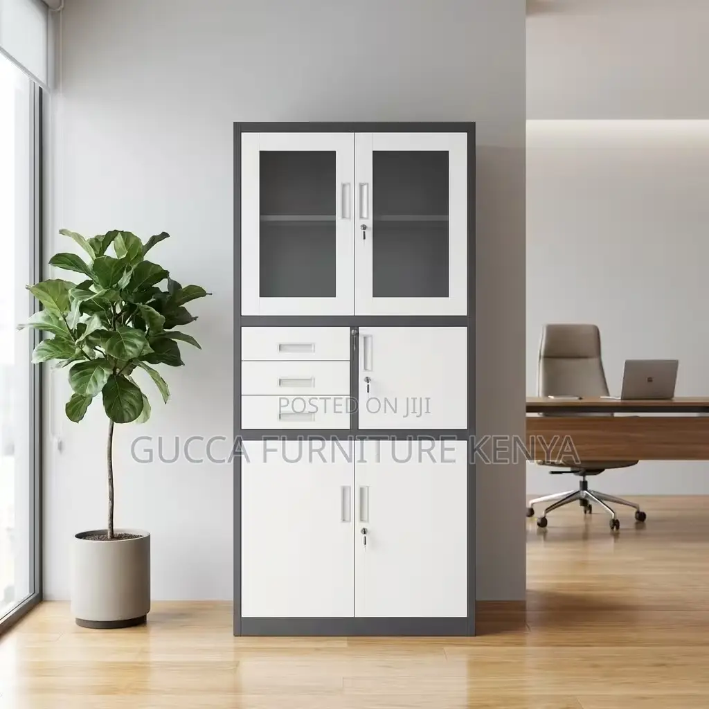 Imported 2-door Metallic File Cabinet With Safe Box