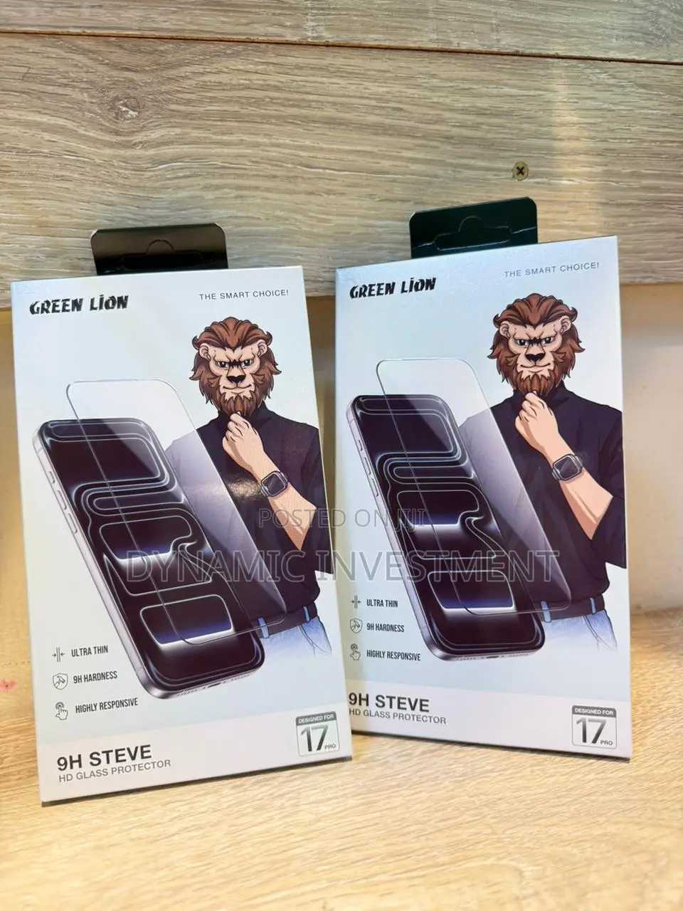 Green Lion 9h Steve Hd Screen Protector for iPhone 17 Pro - Clear