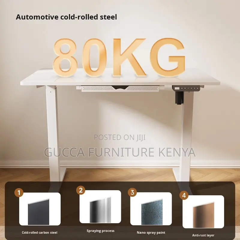 1400mm Height-adjustable Office Desk