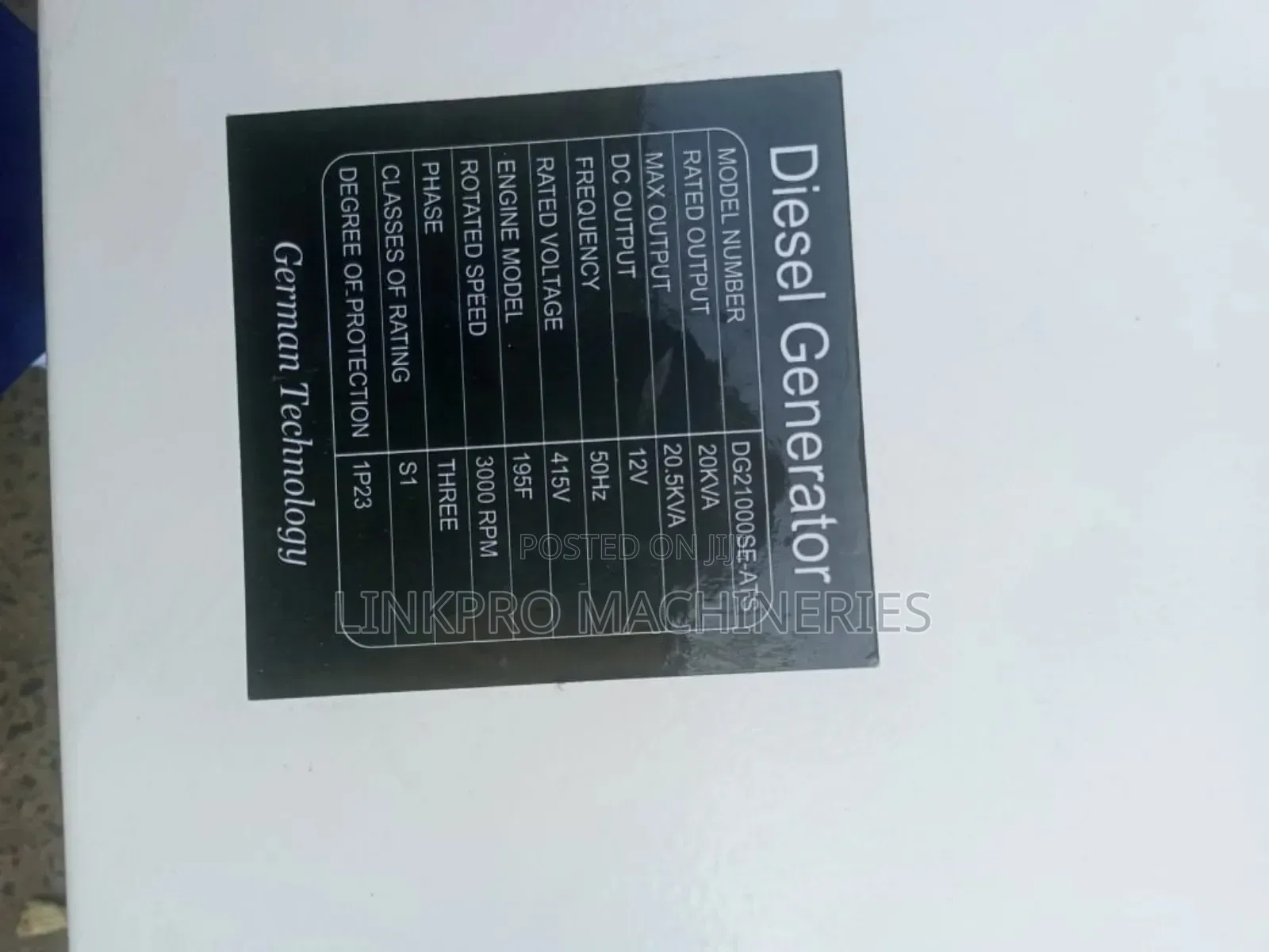20kva Girasole Diesel Generator
