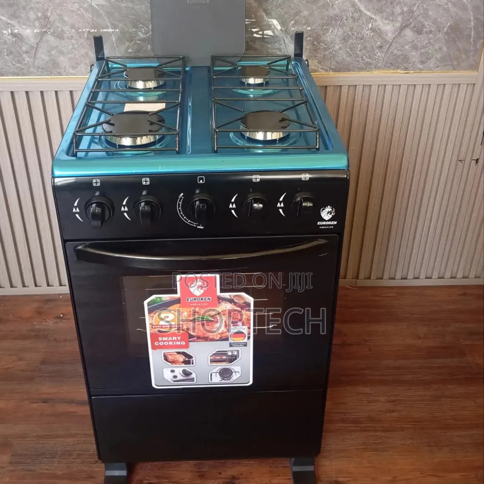 Euroken Full Gas Euro-55-4g Auto Ignition With Free Chopping Board