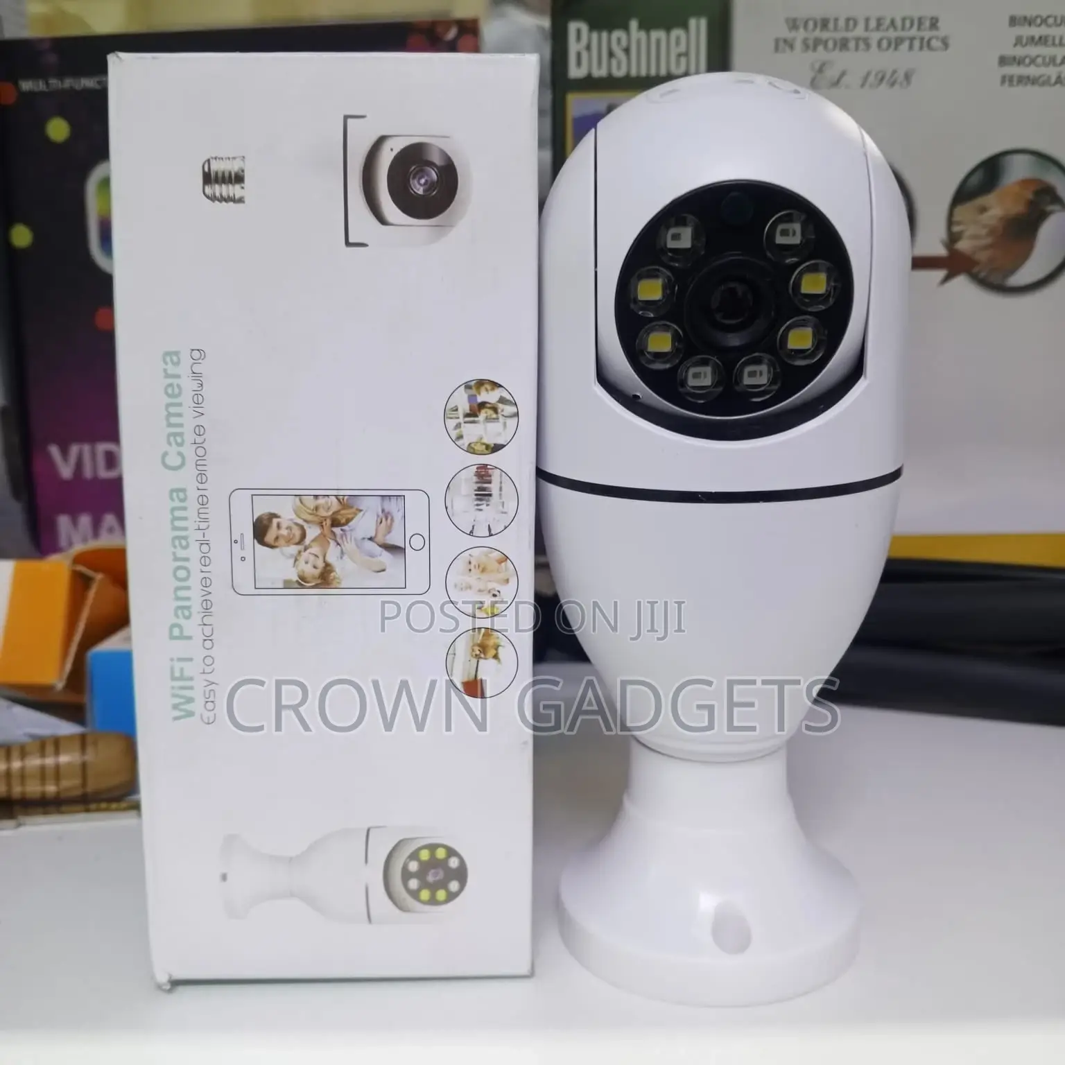 1080p Wifi Bulb Security Camera 360° Panoramic View