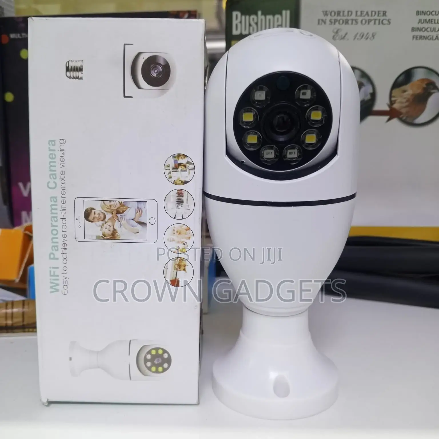 1080p Wifi Bulb Security Camera 360° Panoramic View