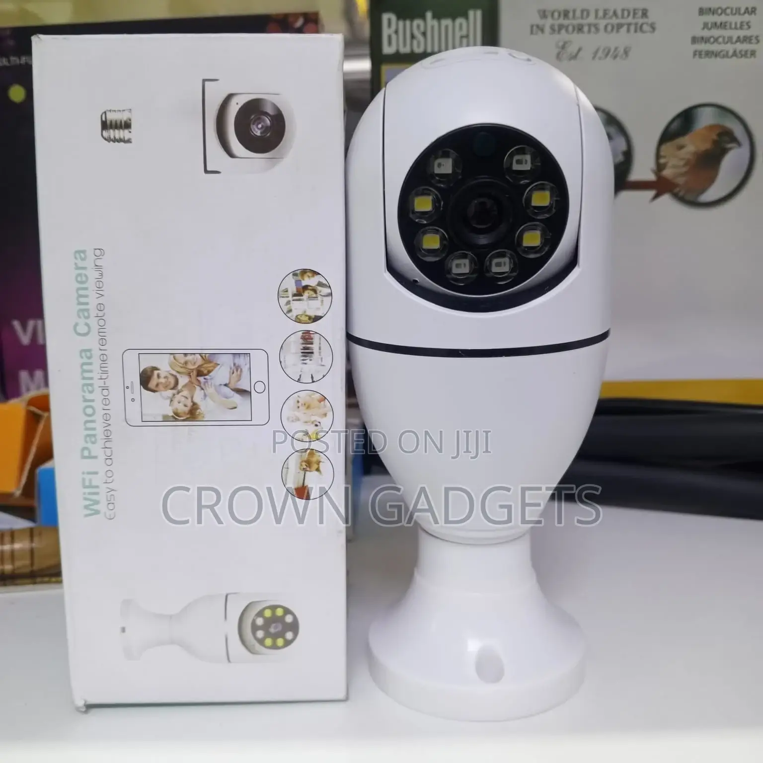 360° Wireless Bulb Camera With Night Vision App