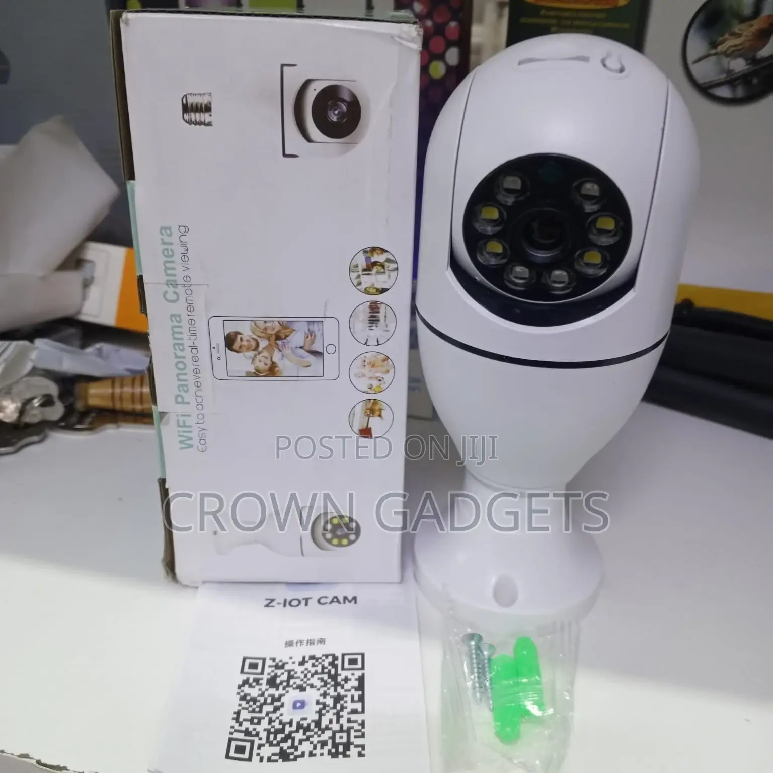 360° Wireless Bulb Camera With Night Vision App