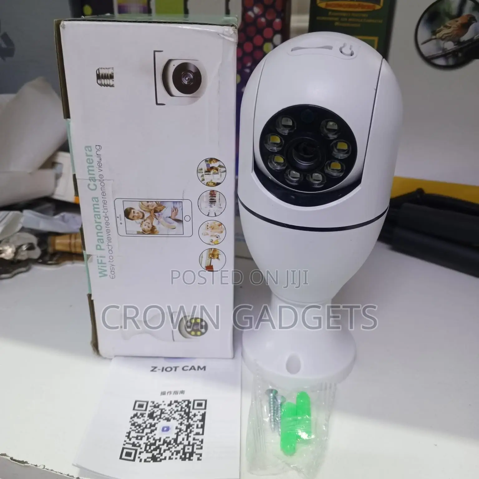 360° Wireless Bulb Camera With Night Vision App