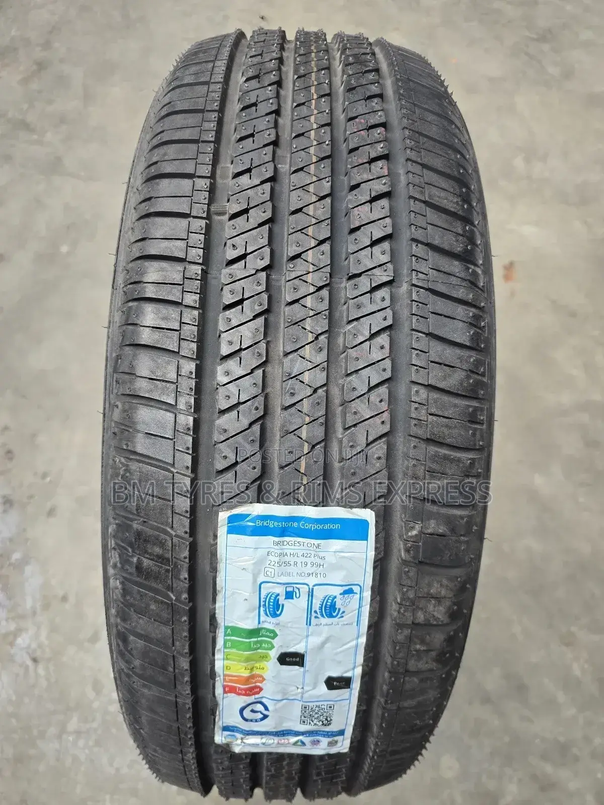 225 /55 R19 Bringstone Tyres (Ecopia)