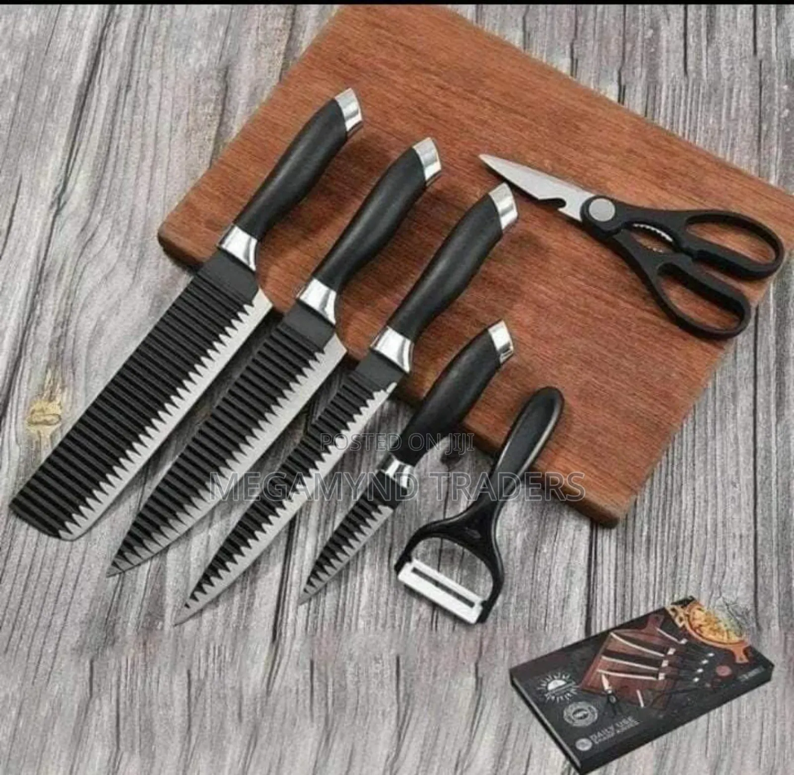 6pc Kitchen Knife Set / Non-Stick Knife Set