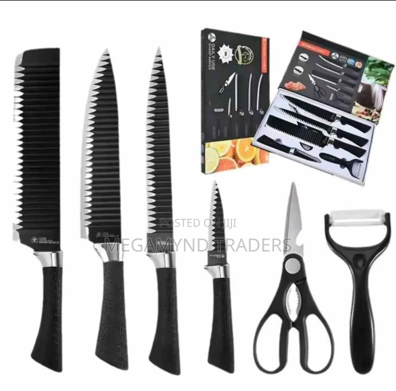 6pc Kitchen Knife Set / Non-Stick Knife Set