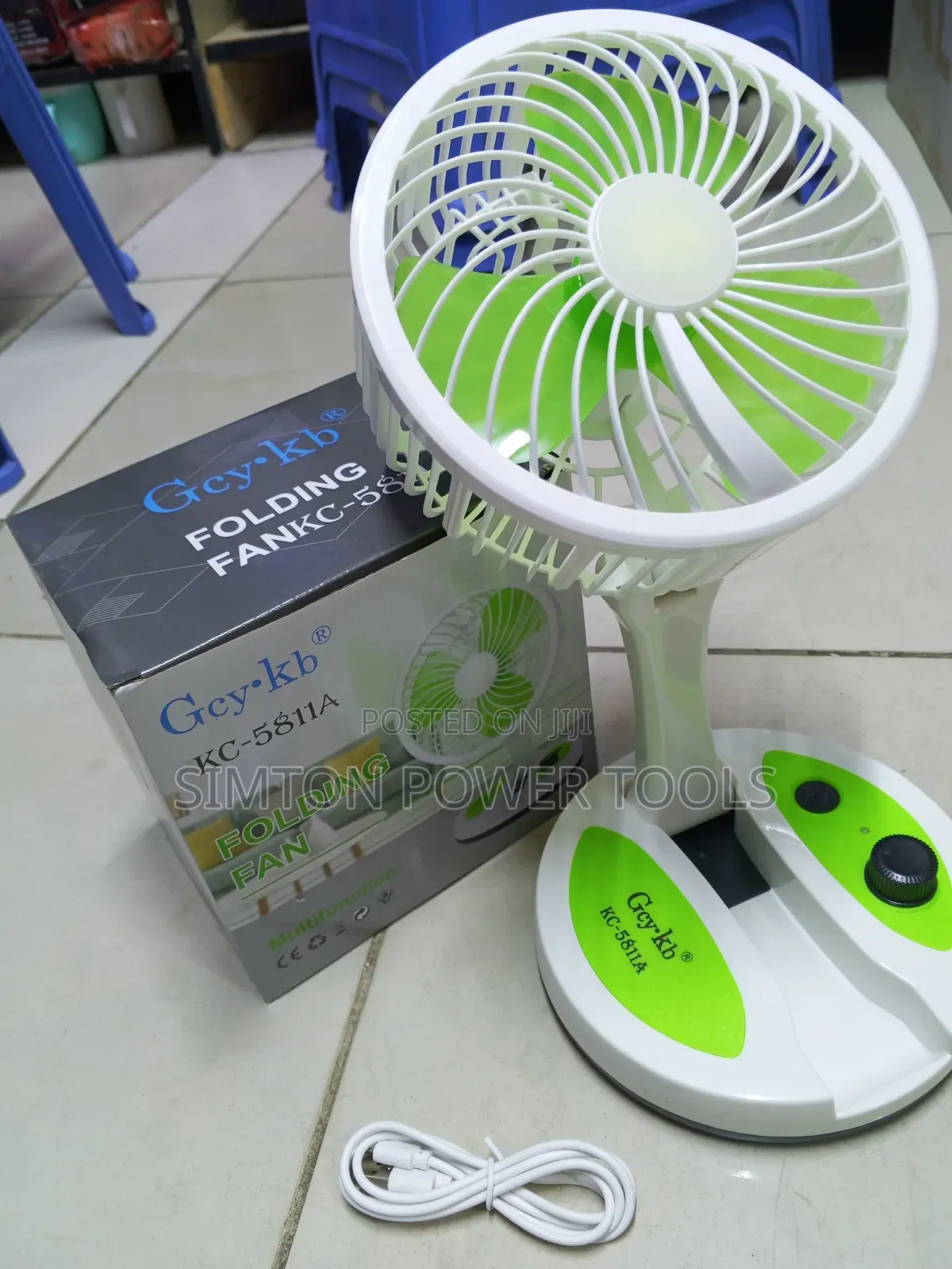 Portable Folding Fan With Light