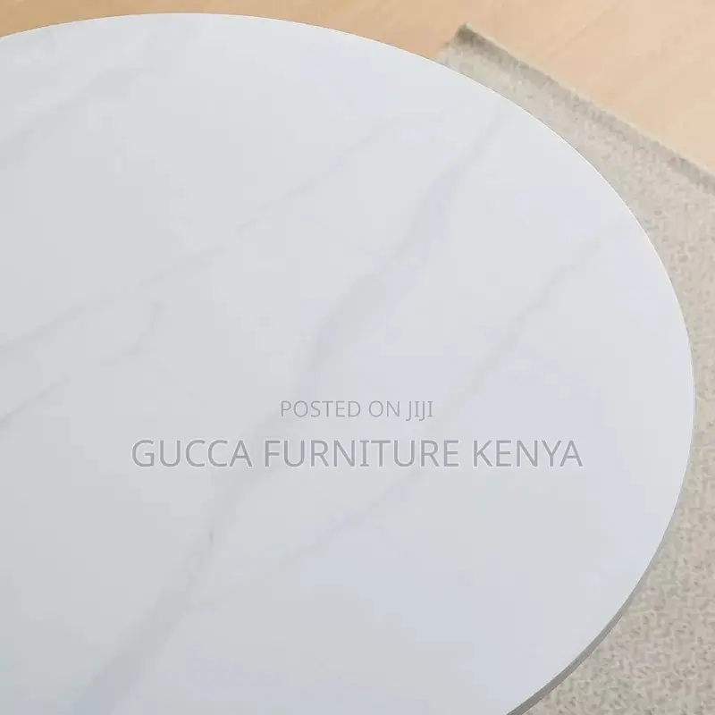 White Round Marble Dining Table