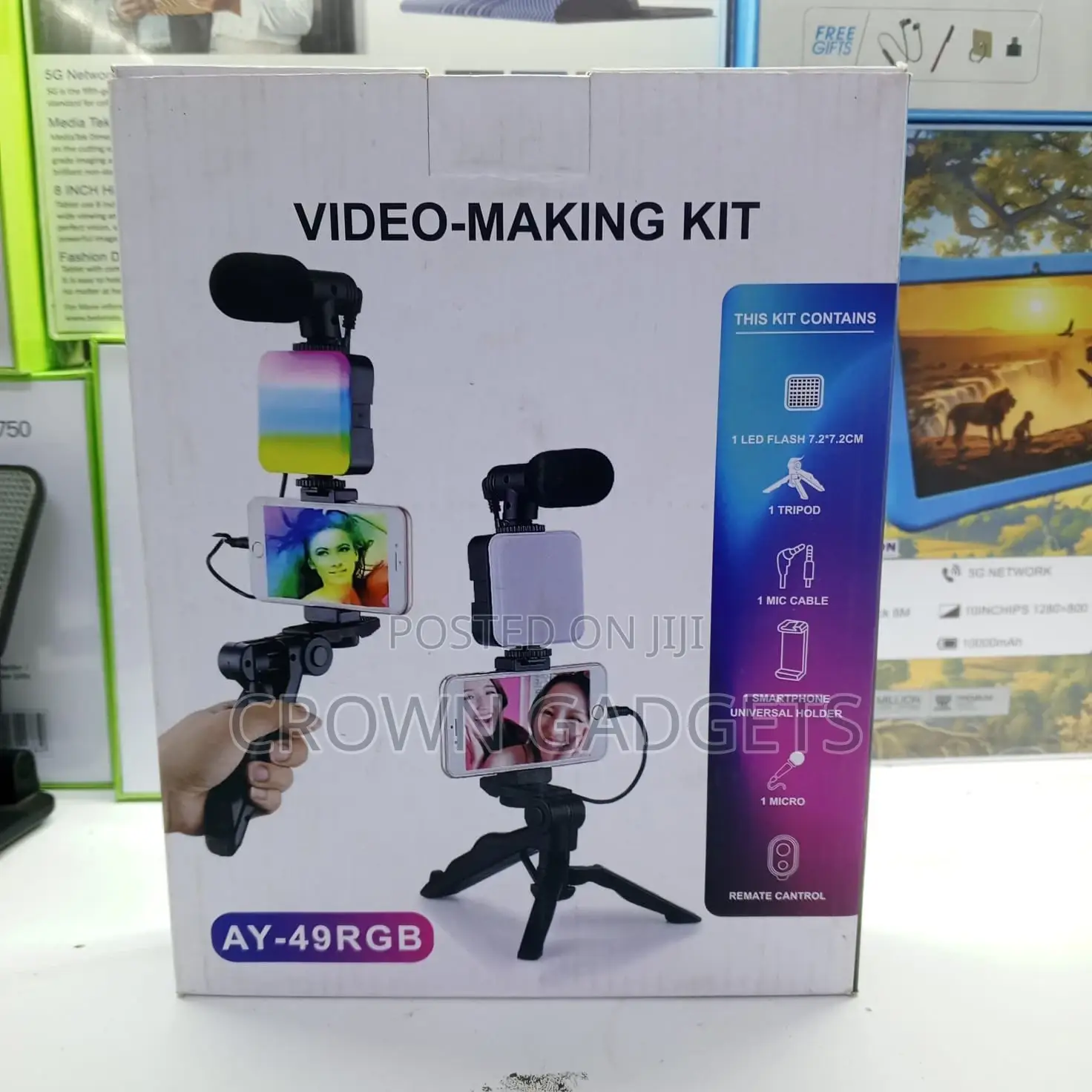 Ay49 RGB Vlogging Kit for Tiktok Youtube Creators