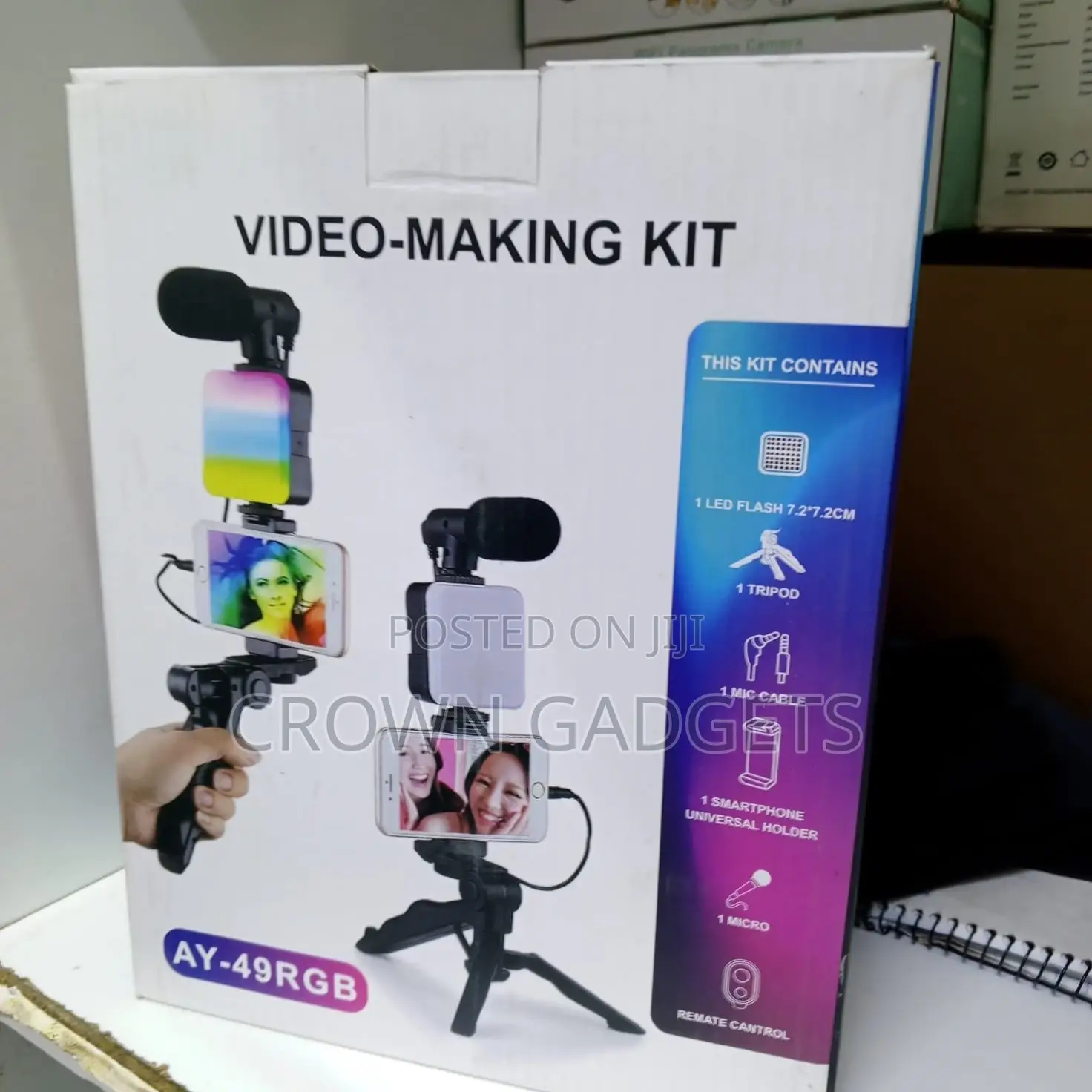 Complete Phone Video Recording Kit With RGB Light