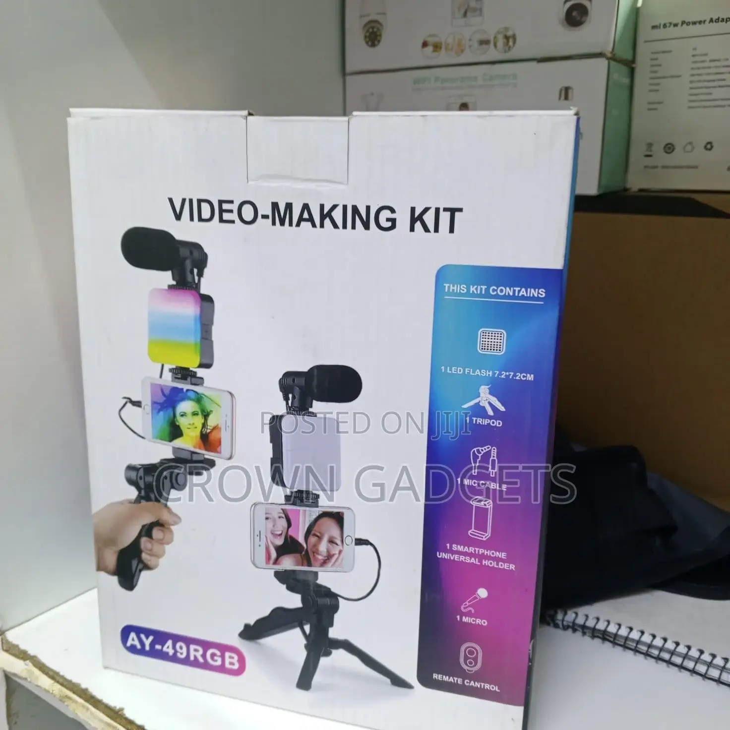 Complete Phone Video Recording Kit With RGB Light