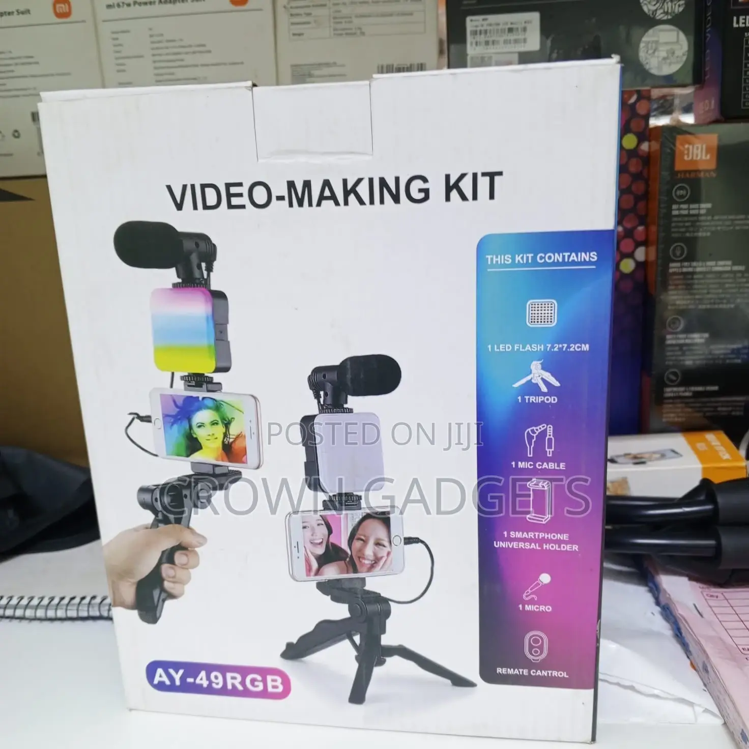 Complete Phone Video Recording Kit With RGB Light