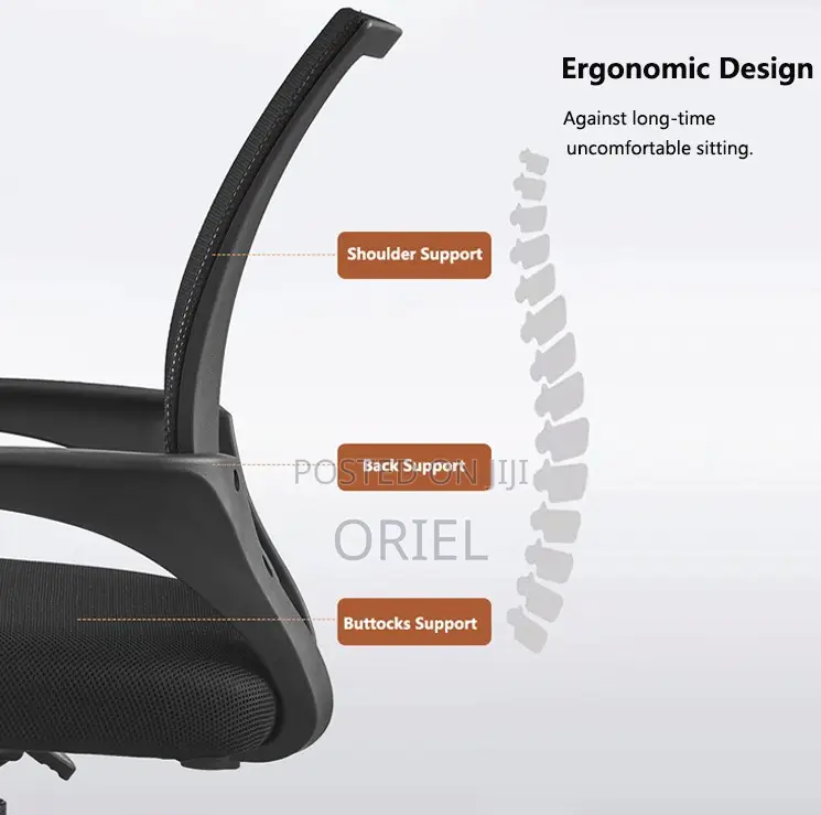 Office Chairs; Mesh Back Task Chair for Clerical Work
