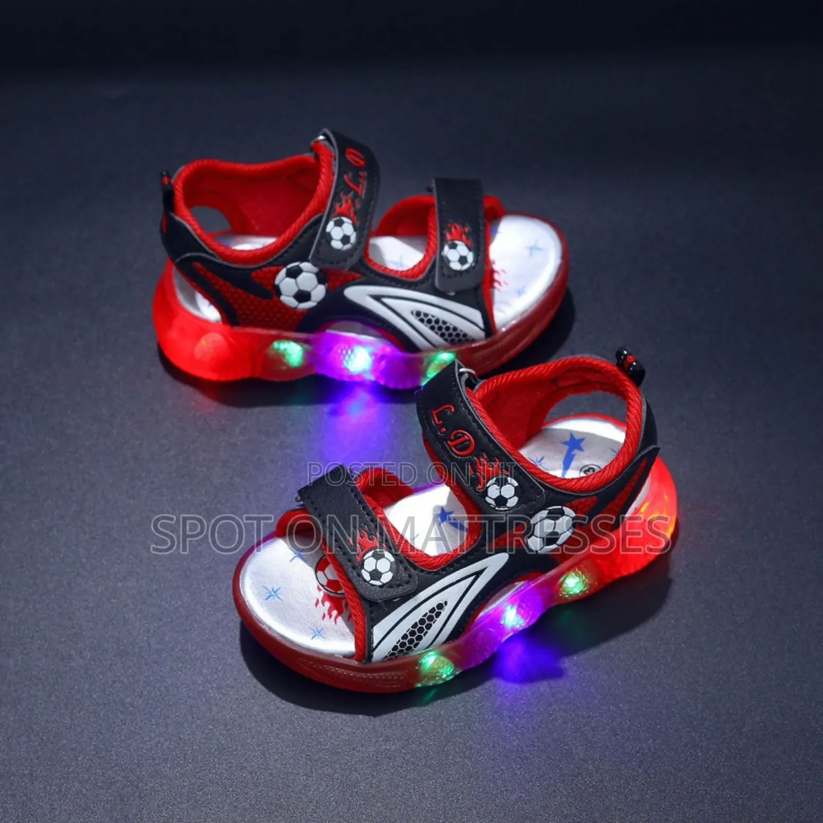 Boys Led Open Shoes. Sizes 21-30. Delivery Services Available.