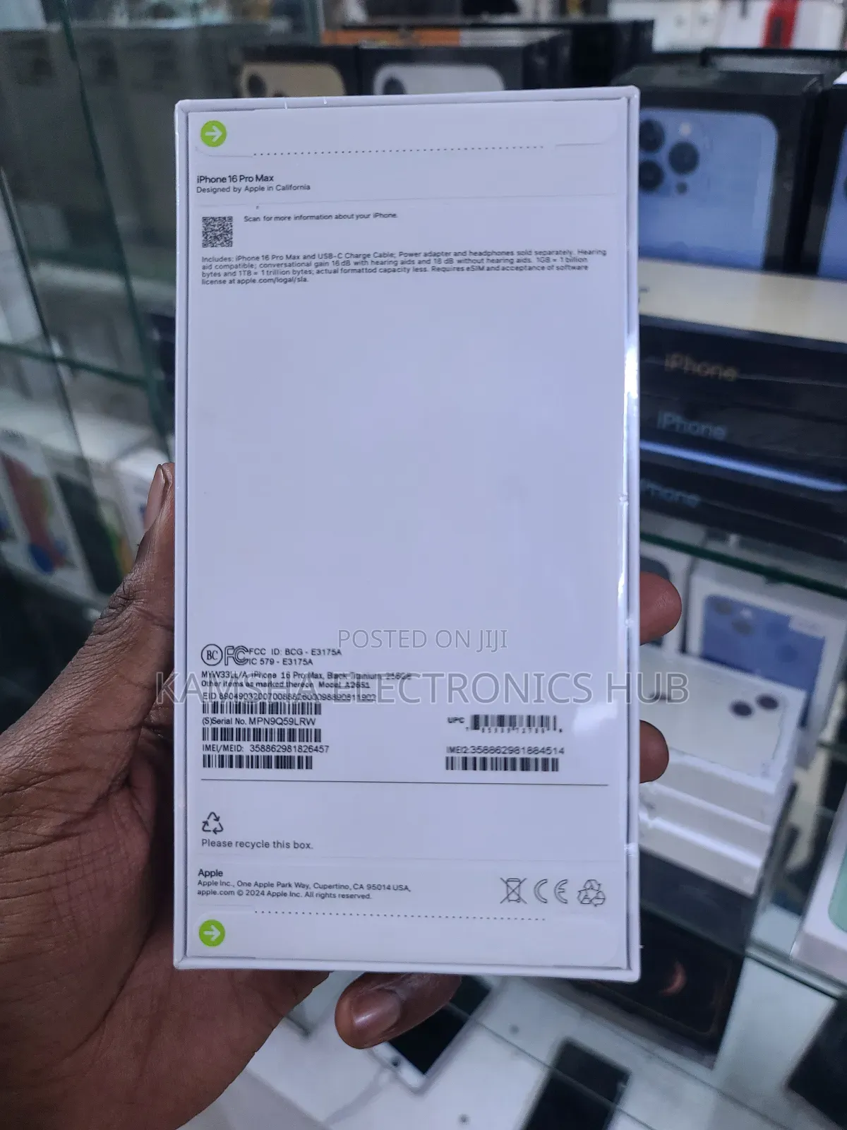 New Apple iPhone 16 Pro Max 256 GB Blue