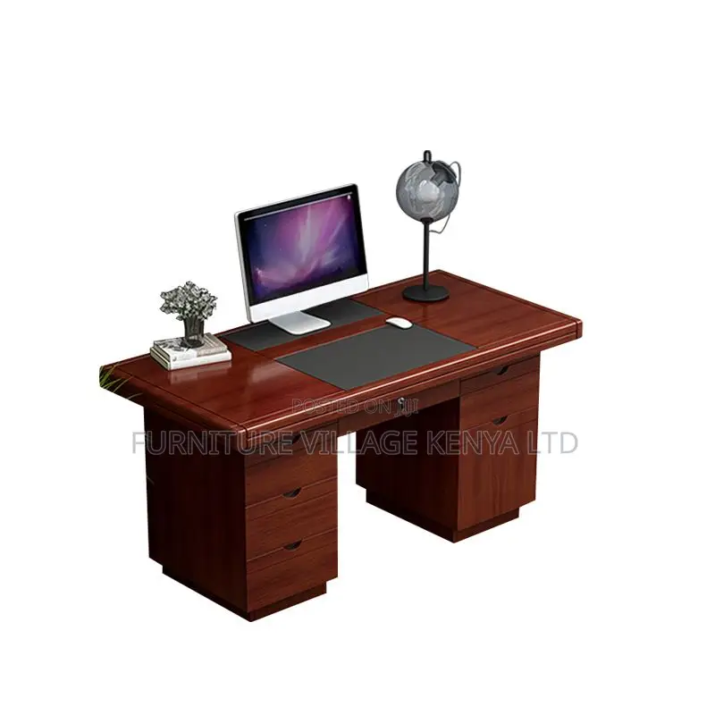 Office Tables: 1400mm Executive Office Desk With Drawers
