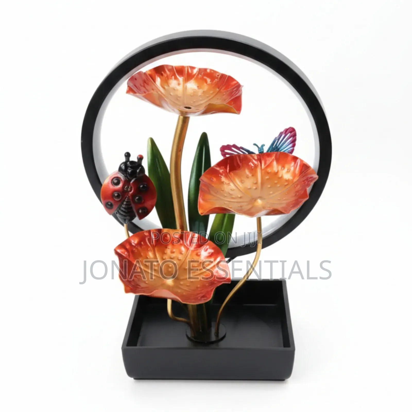 Led Lotus Flower Indoor Water Fountain - Tabletop Decor Nightlight
