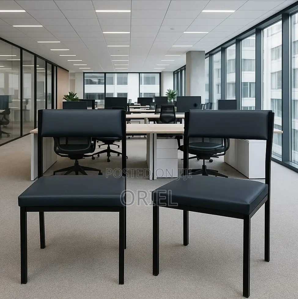 Mid Back Chairs; Space-Efficient Stackable Office Seating Chair