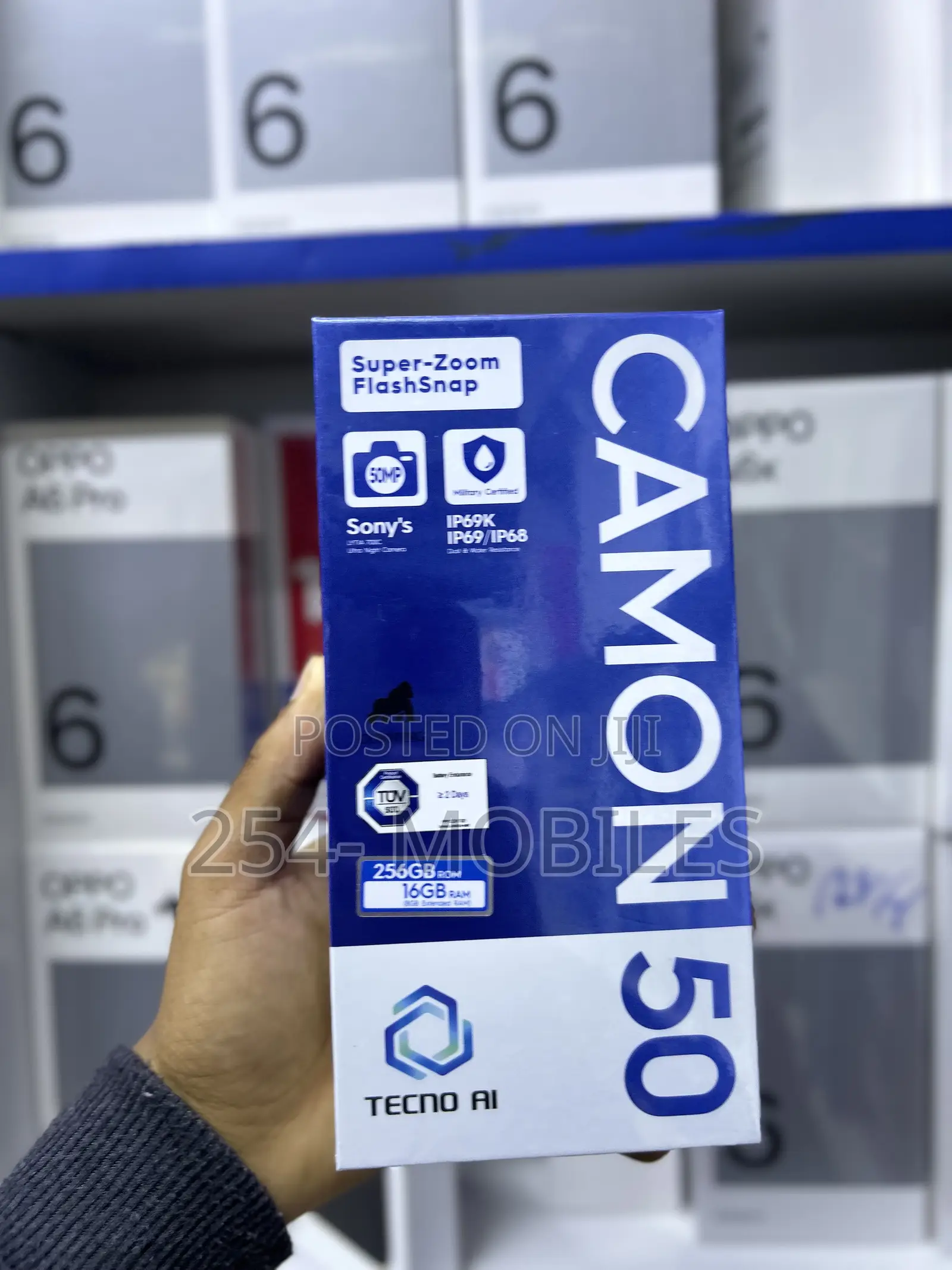 New Tecno Camon 50 256 GB Black