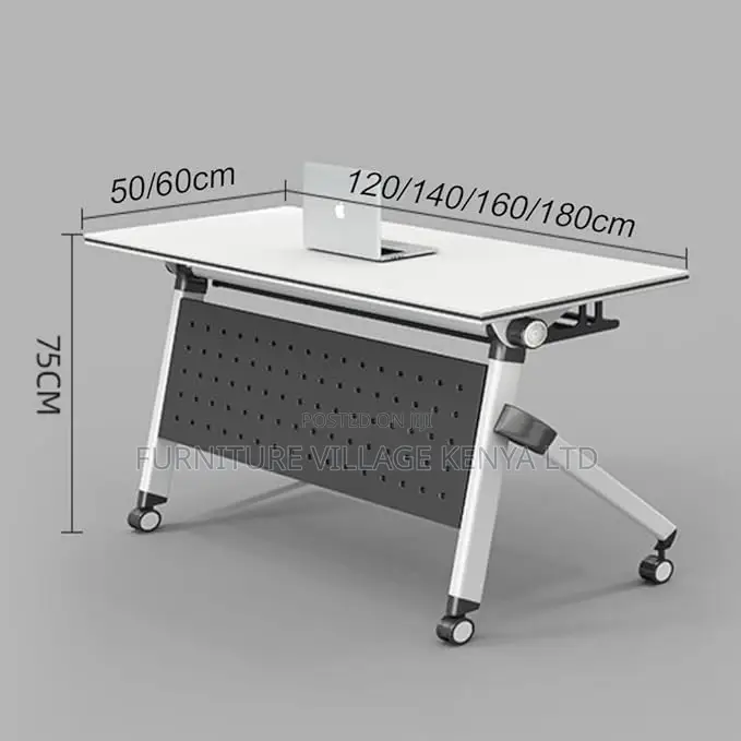 Foldable Table; Foldable Modern Rectangular Writing Desk