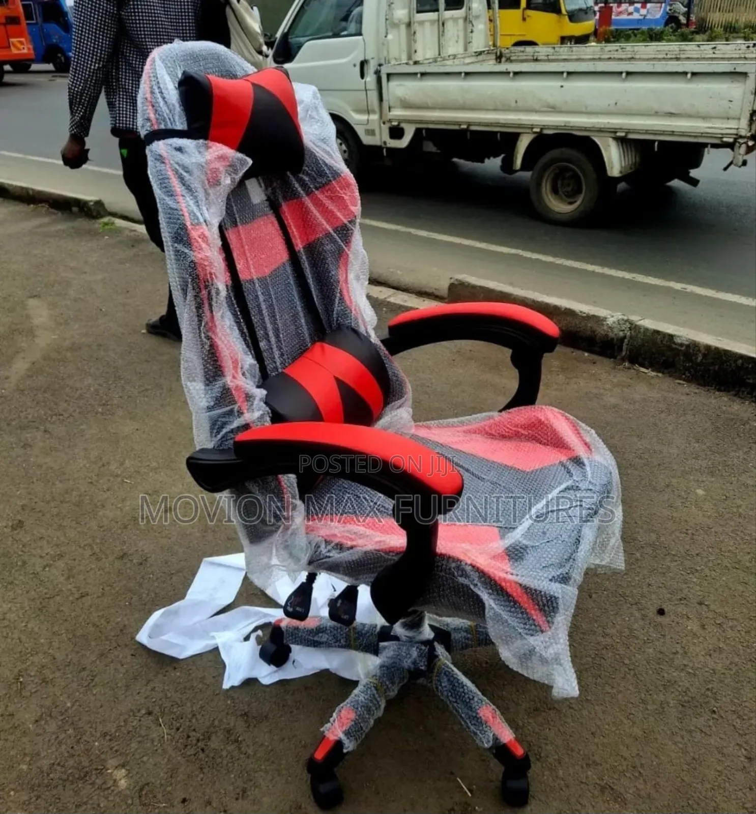 Red Padded Gaming Chair