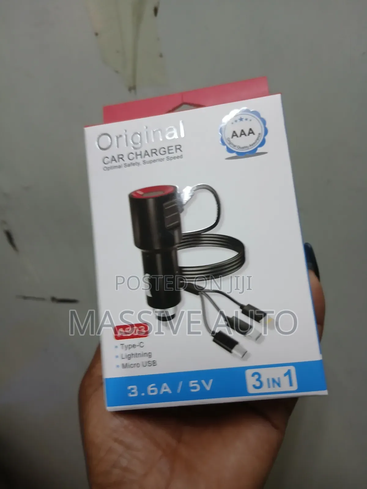 Buy Original Car Charger With Type C Cables