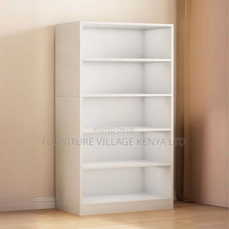 Office Bookshelf; Modern 5-tier Wooden Bookshelf
