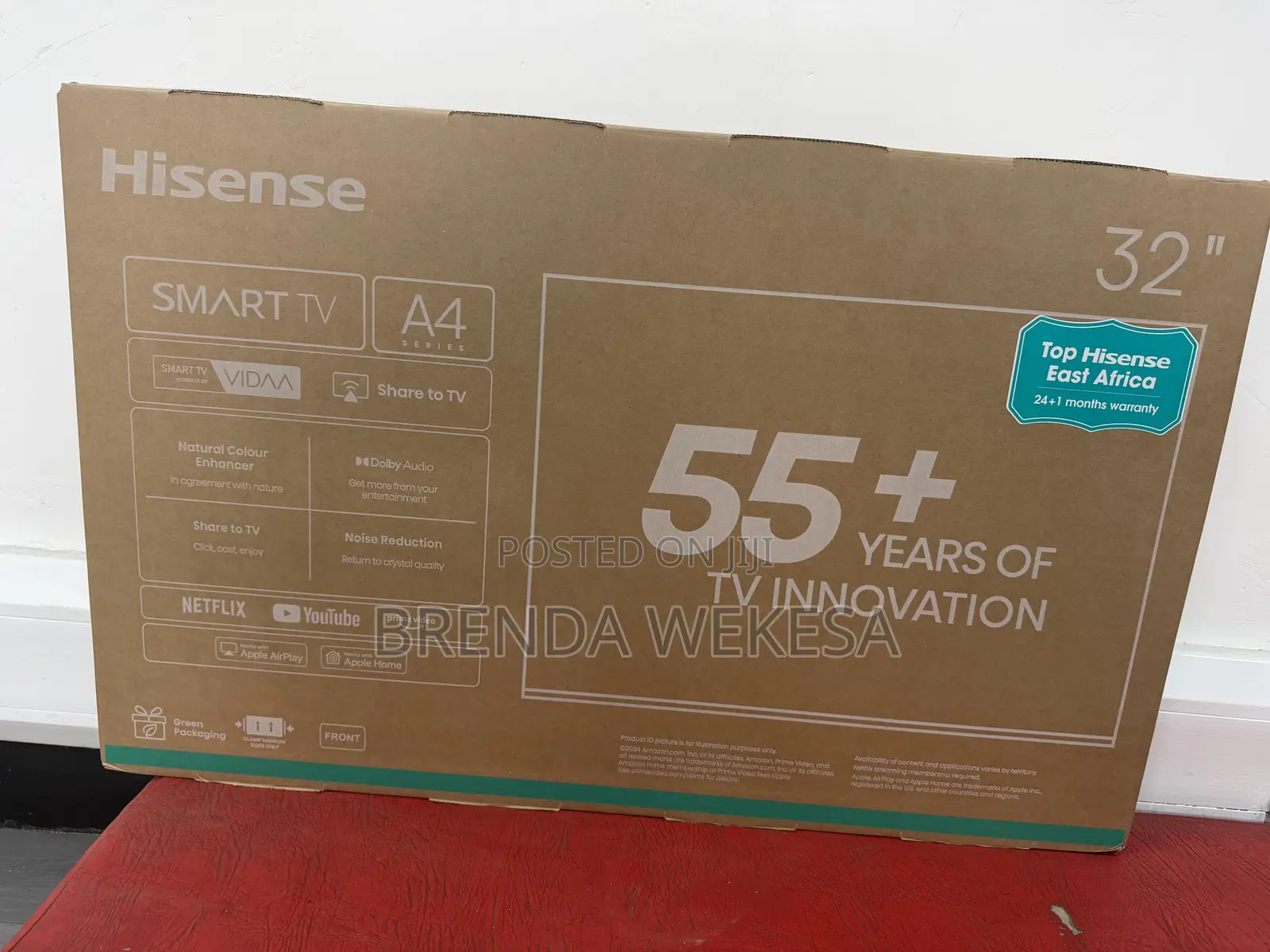 Hisense 32 Inch Smart TV, Vidaa Os 32a4qken