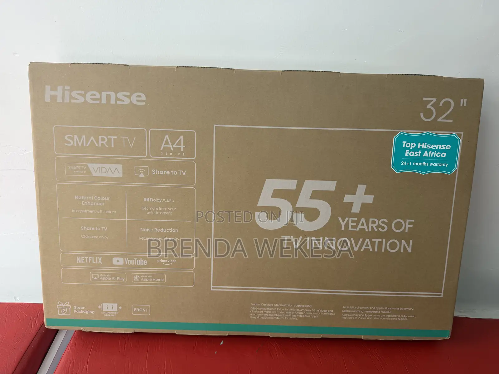 Hisense 32 Inch Smart TV, Vidaa Os 32a4qken